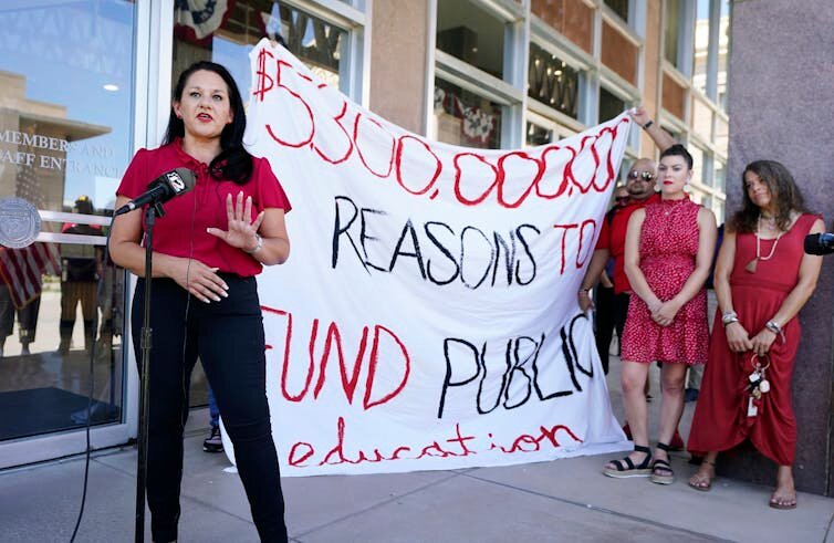 Arizona public school teachers have been fighting for more funding for schools.