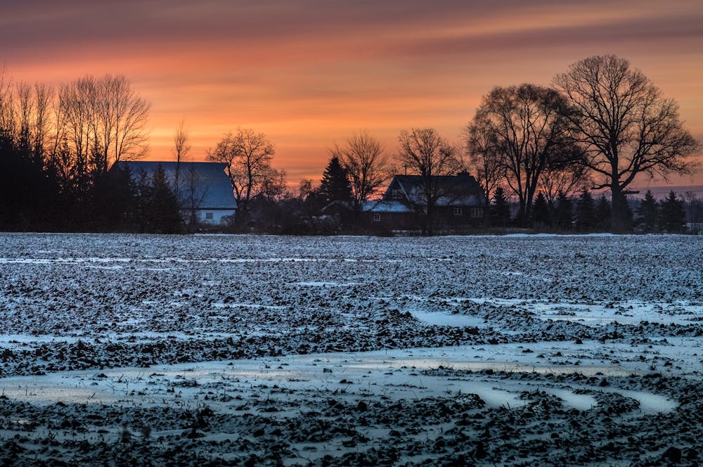 The Sun rises in Midland, Michigan, shortly after 8a.m. on Jan. 13, 2017.